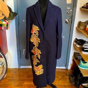 MSGM Embellished Wool Coat in size IT42
